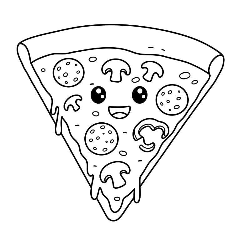 Pizza Bild ausmalbilder