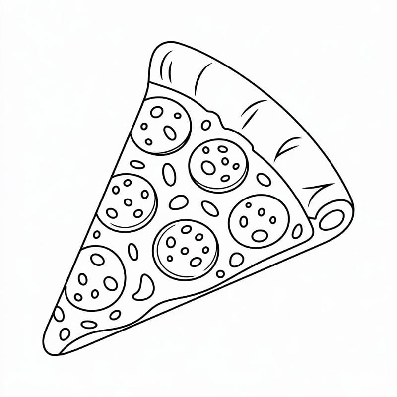 Pizza Gericht ausmalbilder
