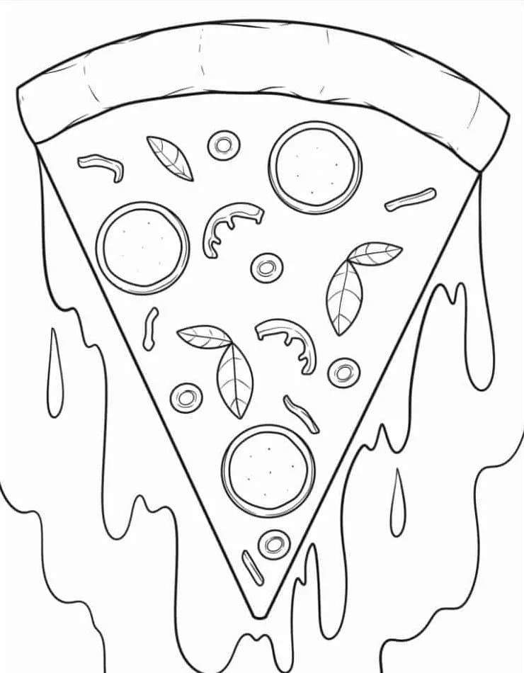 Pizza für 3-jährige Kinder ausmalbilder