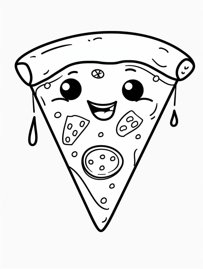 Pizza für Kinder ausmalbilder