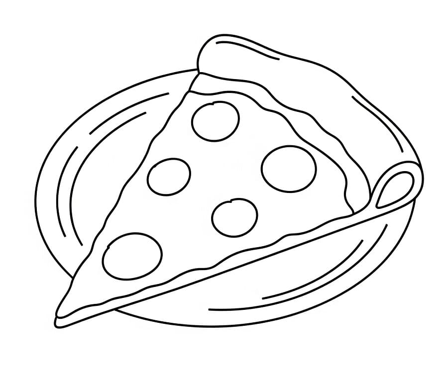 Pizza zum Ausdrucken ausmalbilder