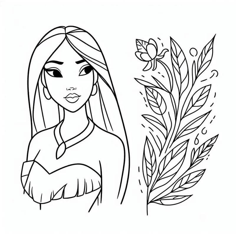 Pocahontas (5) ausmalbilder