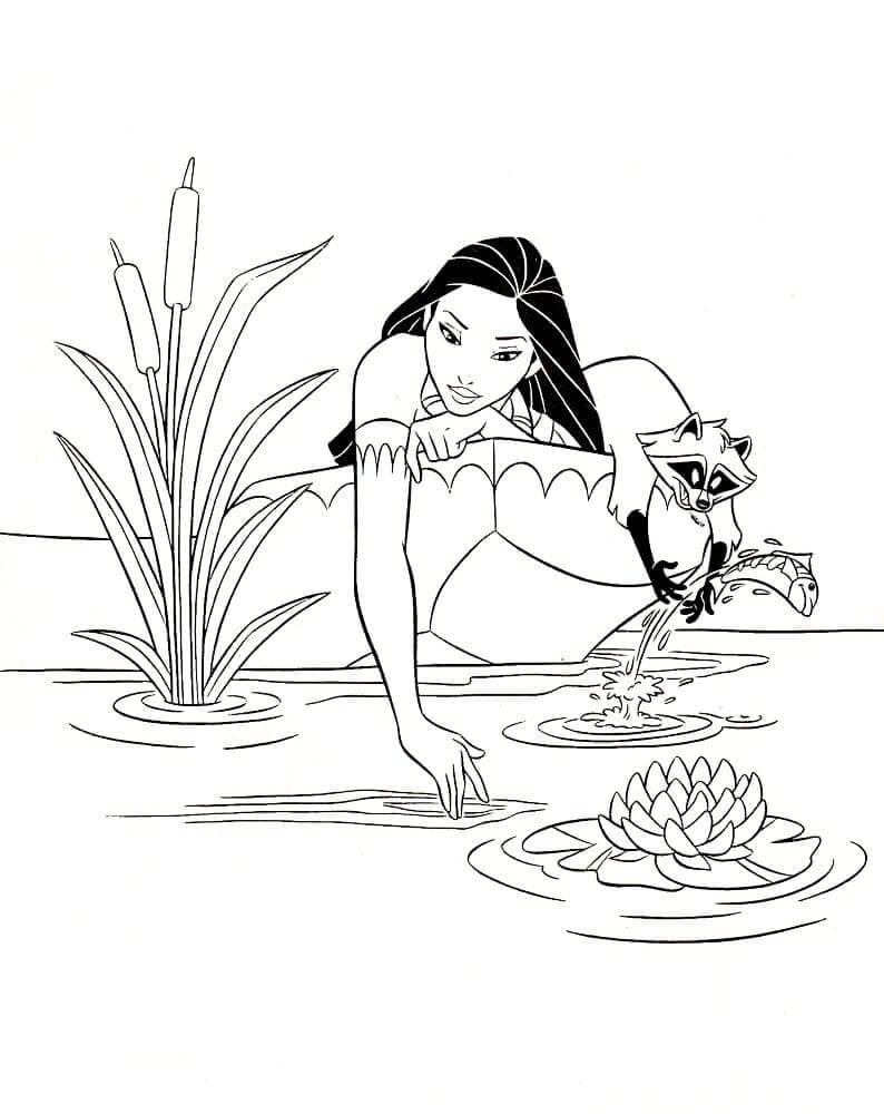 Pocahontas für 1-jährige Kinder ausmalbilder