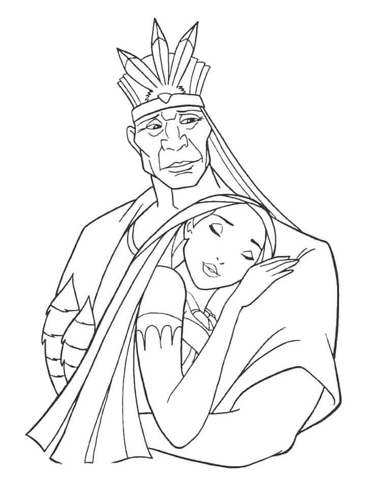 Pocahontas für 2-jährige Kinder ausmalbilder