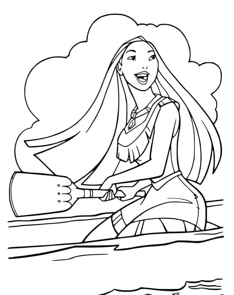 Pocahontas kostenloses Bild ausmalbilder