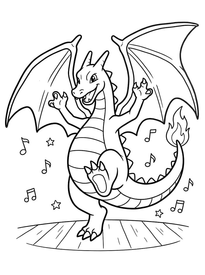 Pokémon Glurak ausmalbilder