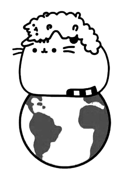 Pusheen 2 ausmalbilder