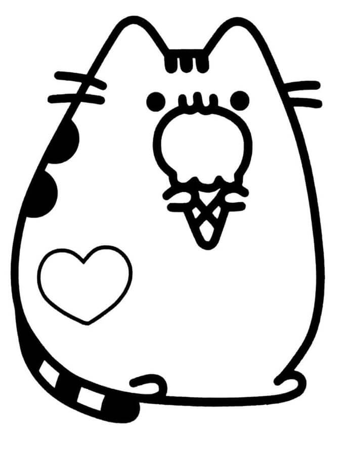 Pusheen Druckbar Für Kinder ausmalbilder