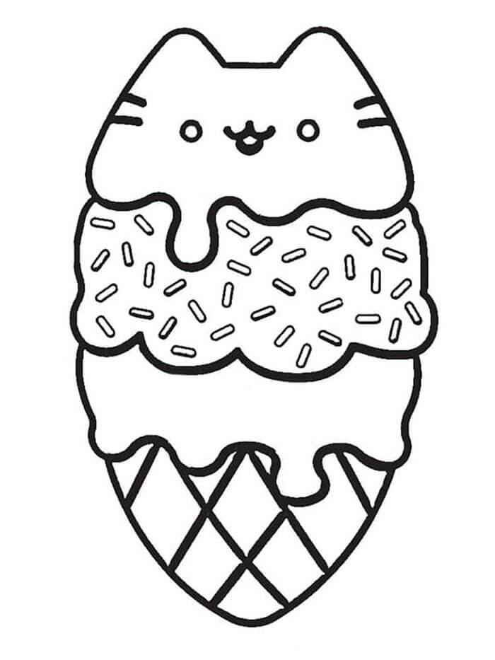 Pusheen Druckbares Bild ausmalbilder