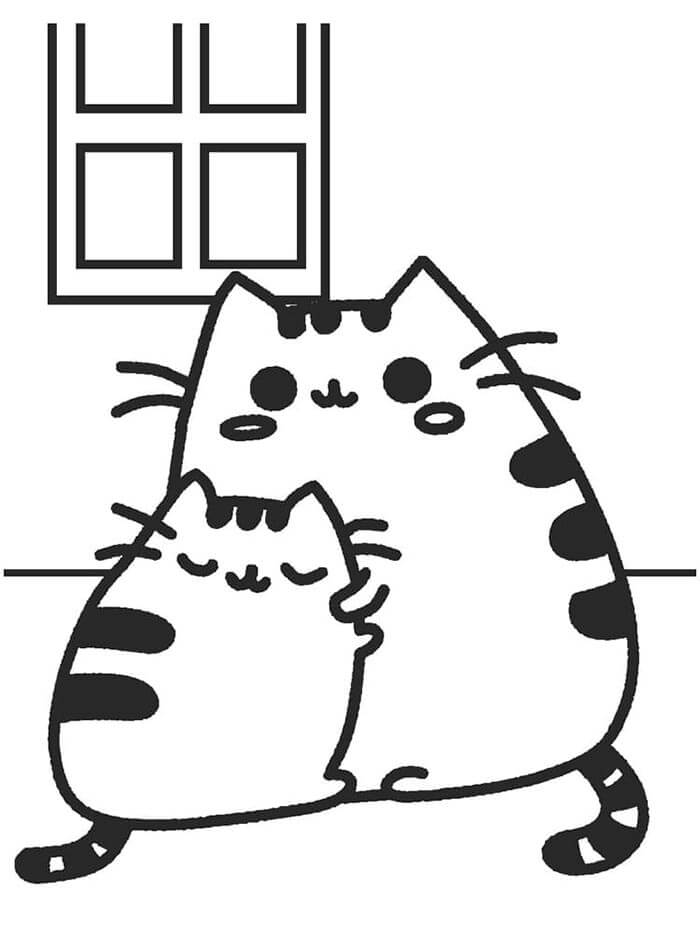 Pusheen Für 1-Jährige Kinder ausmalbilder