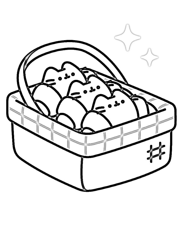 Pusheen Gratis ausmalbilder