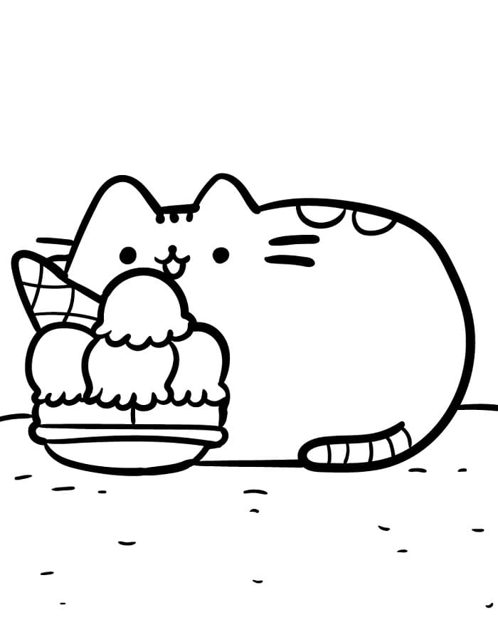 Pusheen Katze ausmalbilder