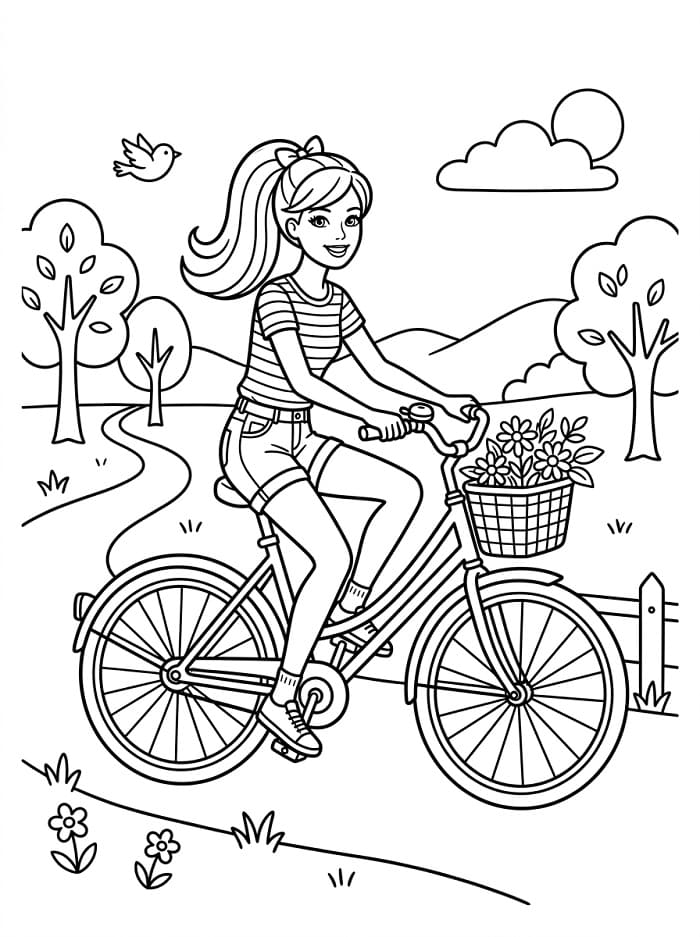 Schlichte Barbie ausmalbilder