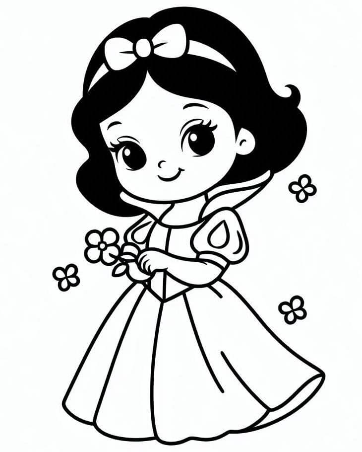 Schneewittchen für 5-jährige Kinder ausmalbilder