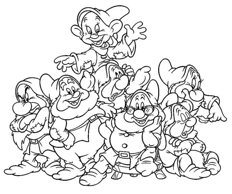 Schneewittchen für 6-jährige Kinder ausmalbilder