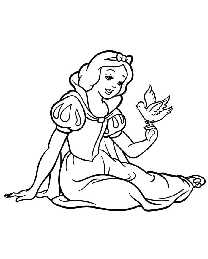 Schneewittchen im Disney-Stil ausmalbilder