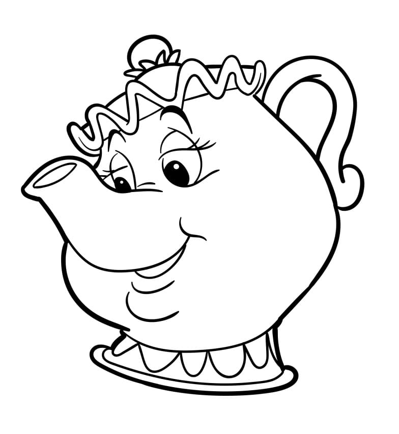 Schöne und das Biest von Disney ausmalbilder