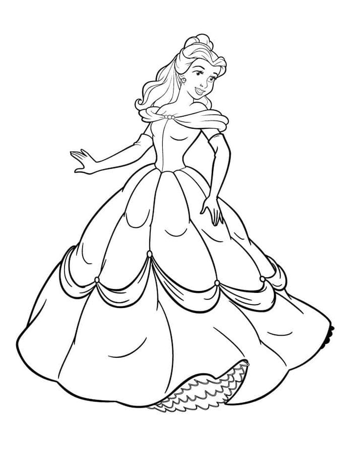 Schöne und das Biest zum Drucken ausmalbilder