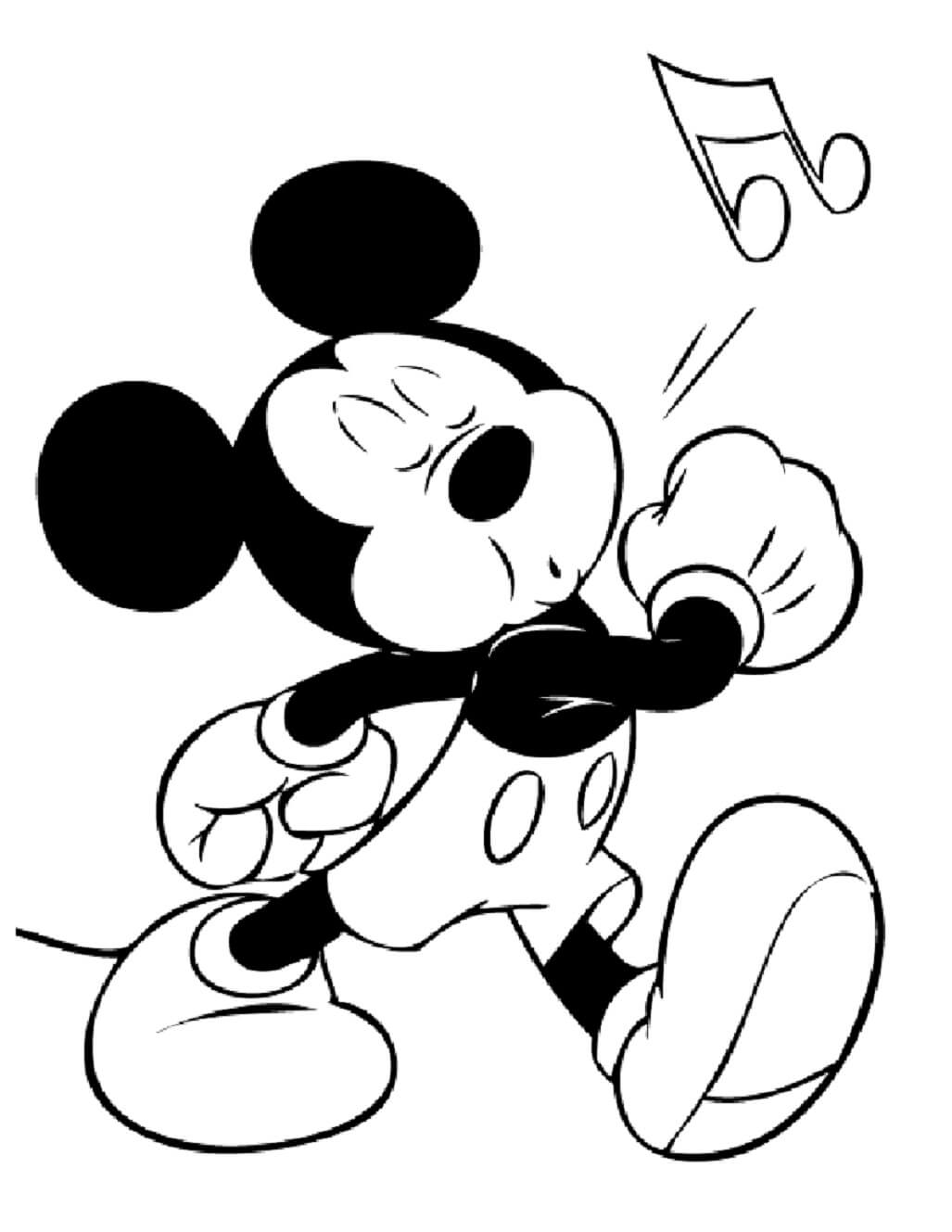 Sehr niedlicher Mickey Mouse ausmalbilder