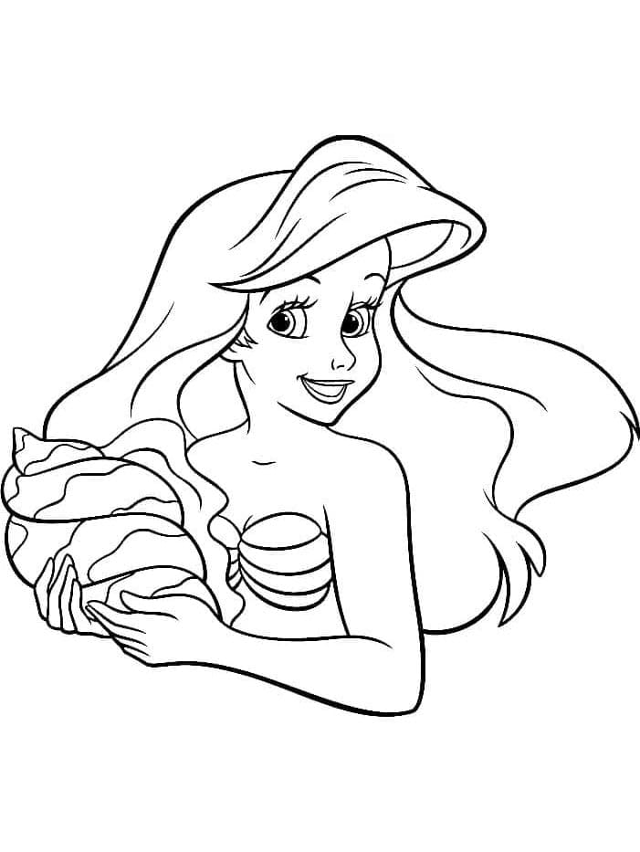 Sehr süße Arielle ausmalbilder
