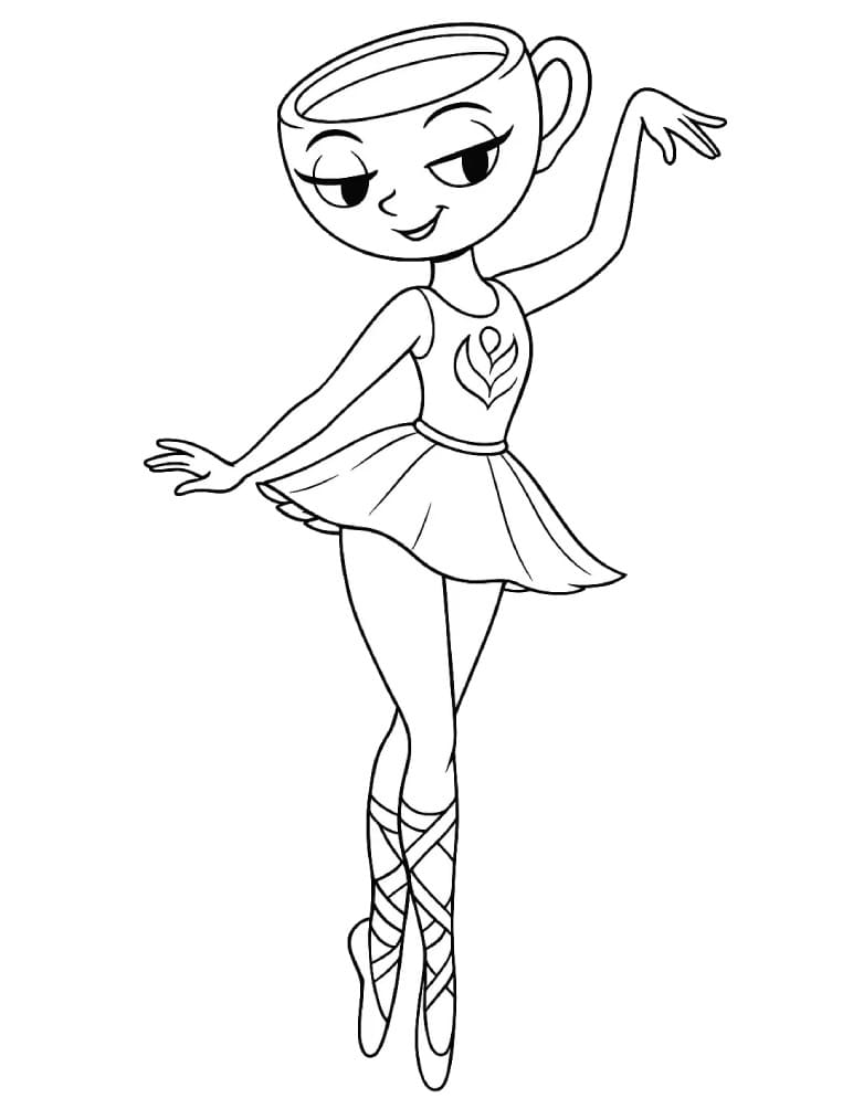 Ballerina Cappuccina ausmalbilder