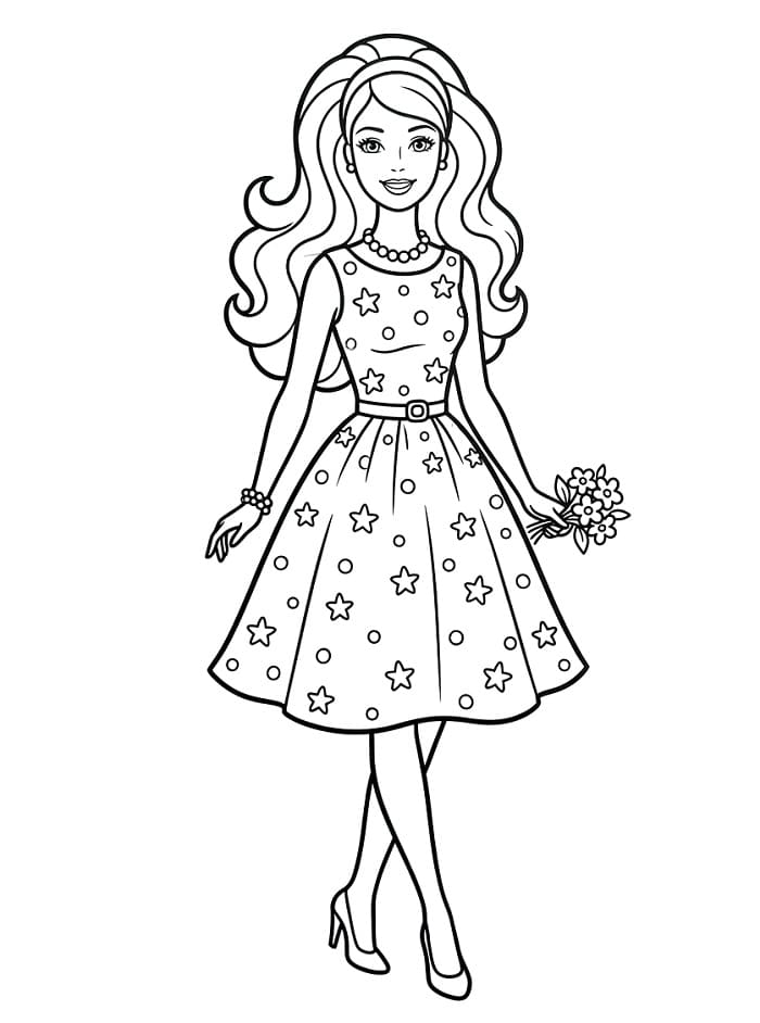 Sehr süße Barbie ausmalbilder