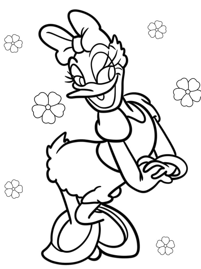 Sehr süße Daisy Duck ausmalbilder