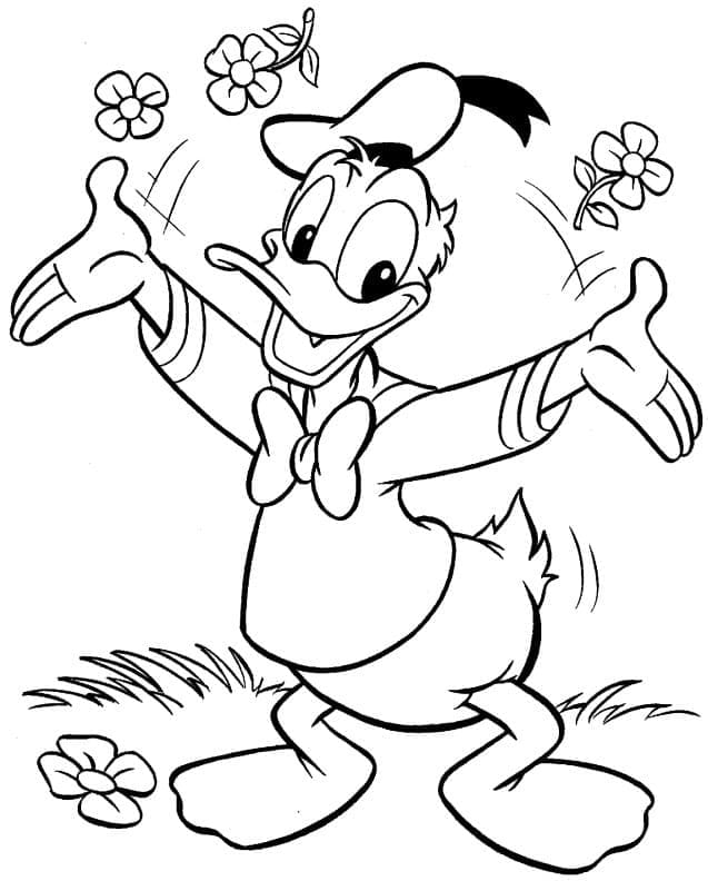 Donald Duck ausmalbilder