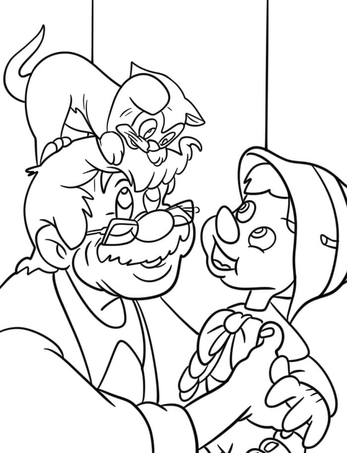 Sehr süßer Pinocchio ausmalbilder