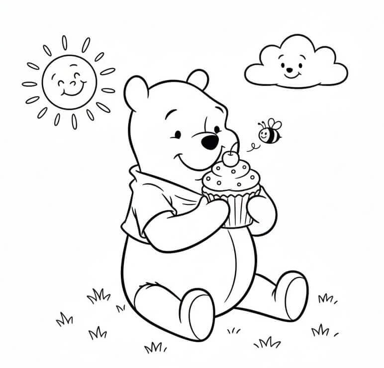 Sehr süßer Winnie Puuh ausmalbilder