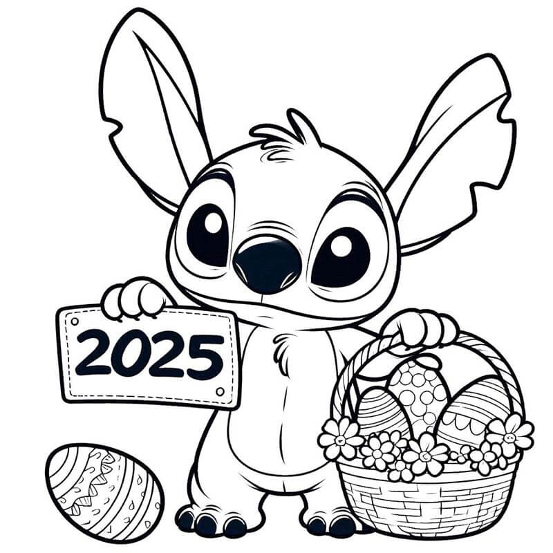 Stitch an Ostern ausmalbilder