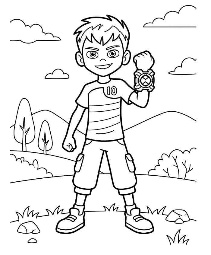 Superheld Ben 10 ausmalbilder