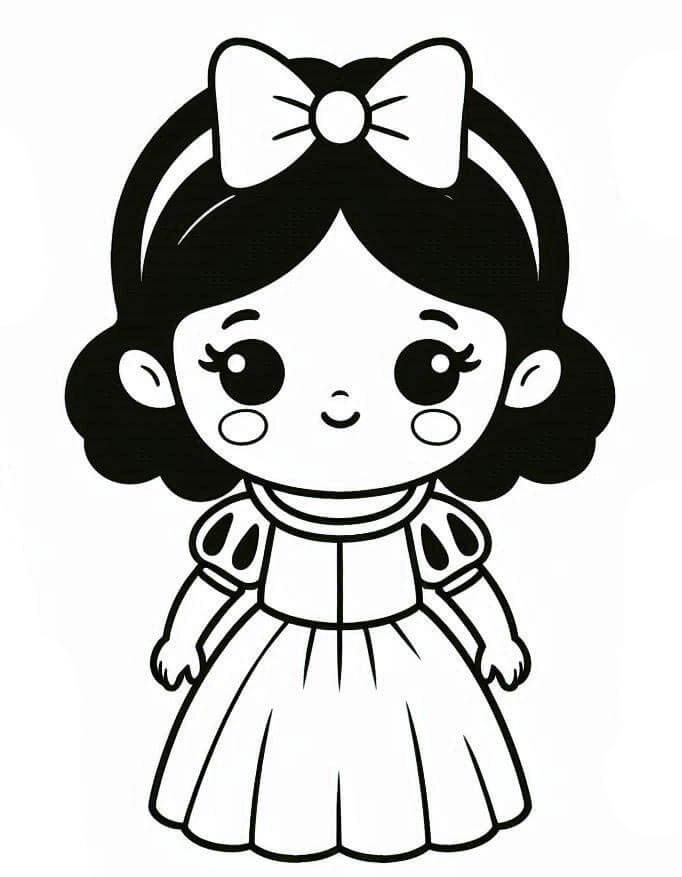 Süßes Schneewittchen ausmalbilder