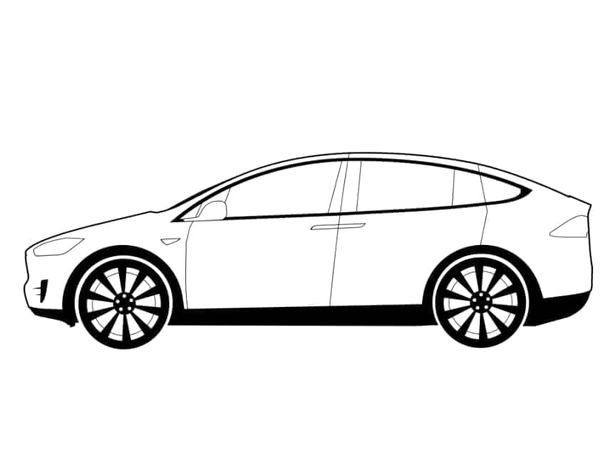 Tesla Druckvorlage für Kinder ausmalbilder