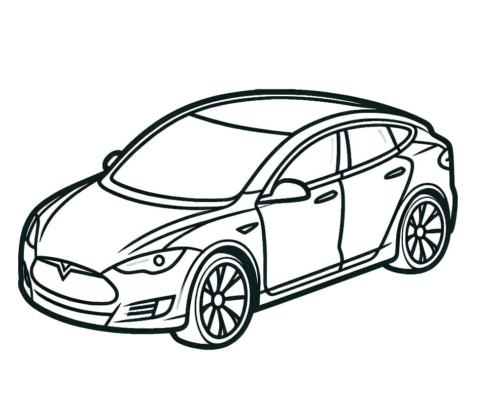 Tesla für 1-jährige Kinder ausmalbilder