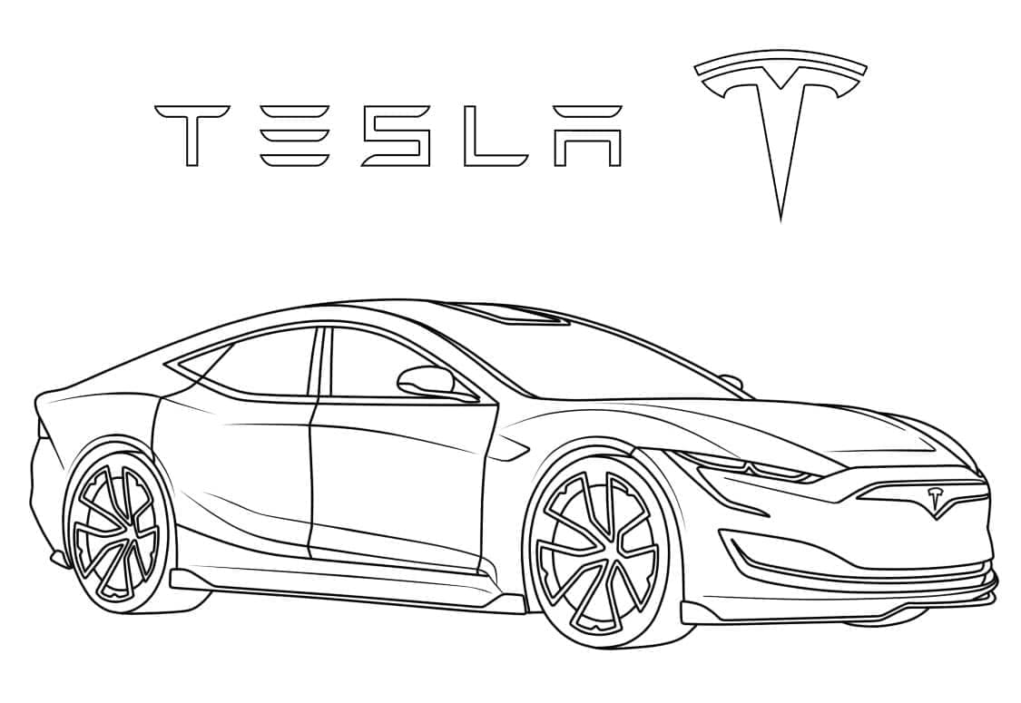 Tesla gratis ausmalbilder