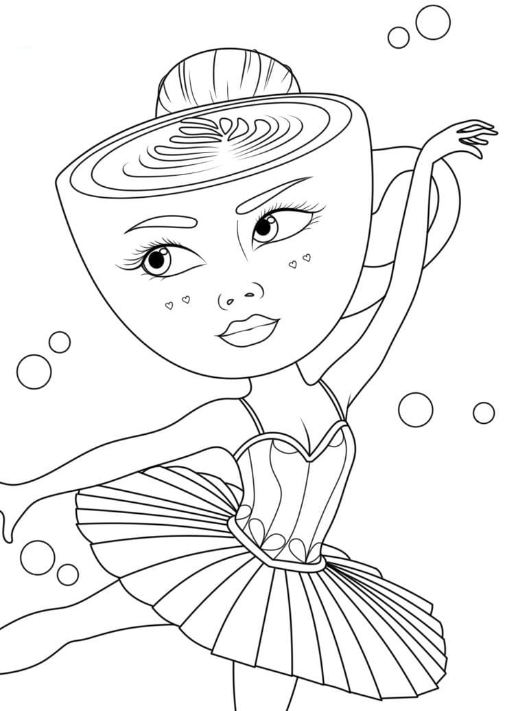 Tolle Ballerina Cappuccina ausmalbilder