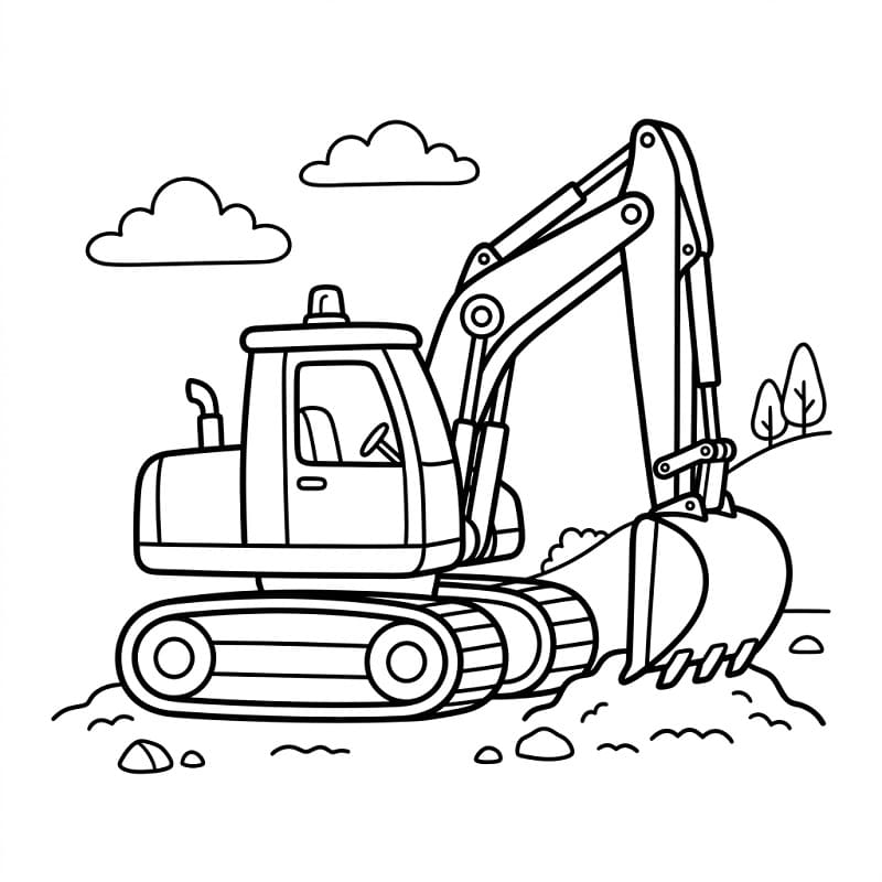 Toller Bagger ausmalbilder