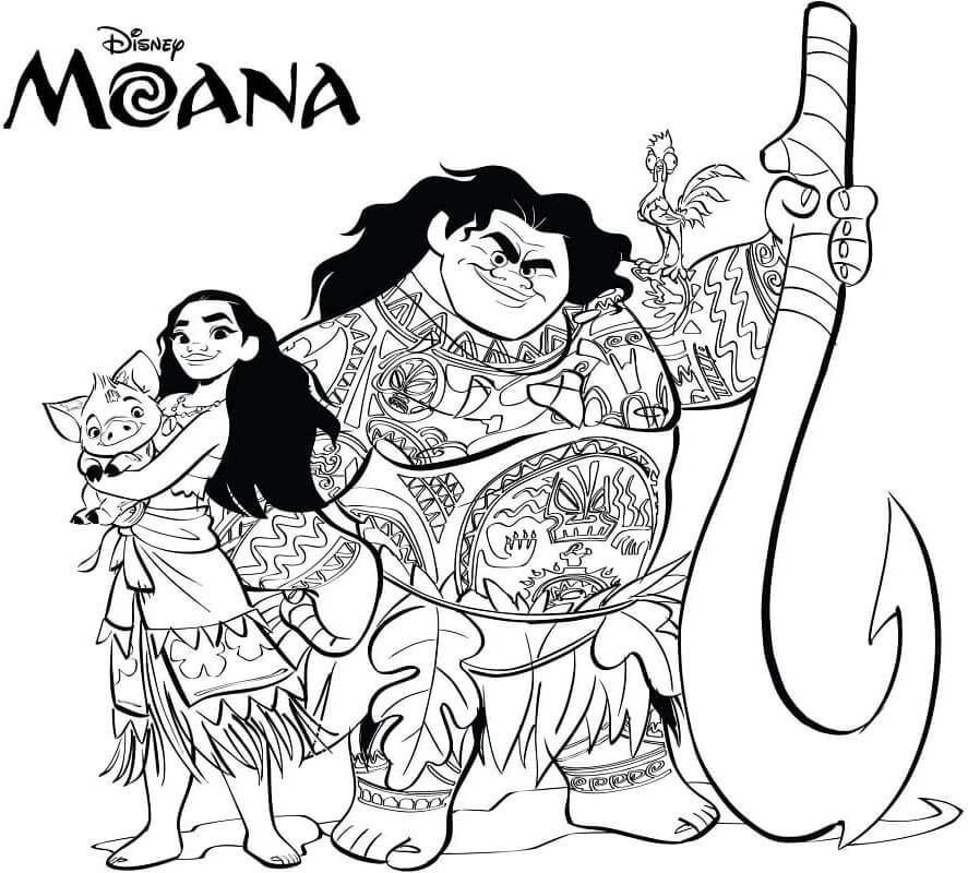 Vaiana (2) ausmalbilder