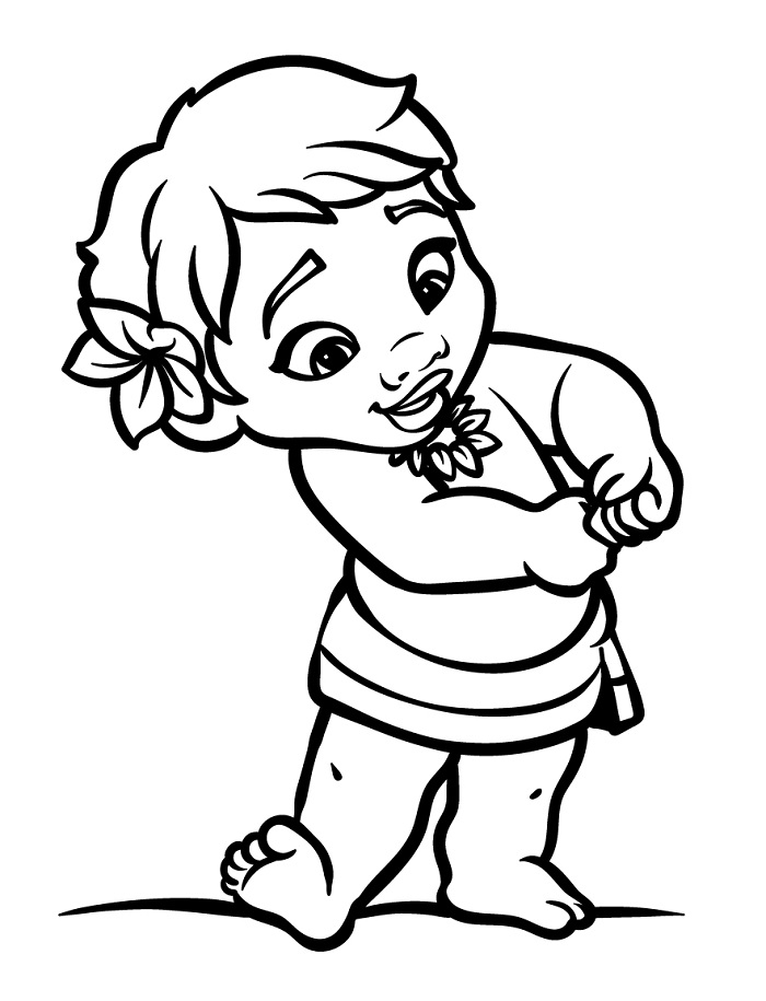 Vaiana aus der Disney-Welt ausmalbilder