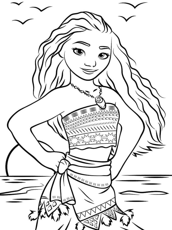 Vaiana zum Ausdrucken ausmalbilder