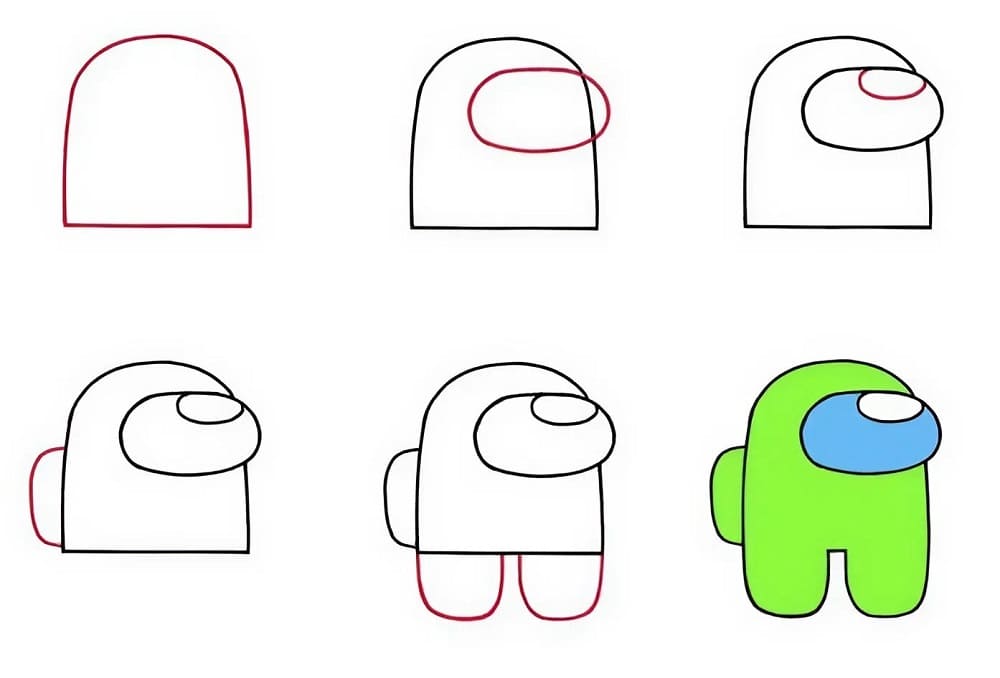 Wie man Among Us zeichnet