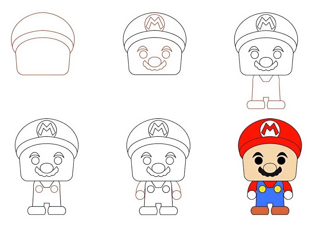 Wie man Mario zeichnet