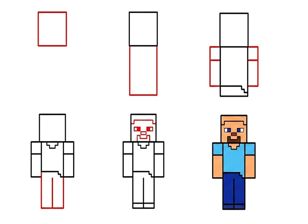 Wie man Minecraft zeichnet