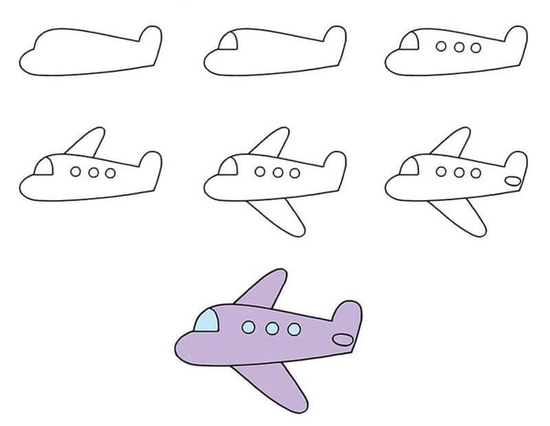 Wie zeichnet man ein Flugzeug