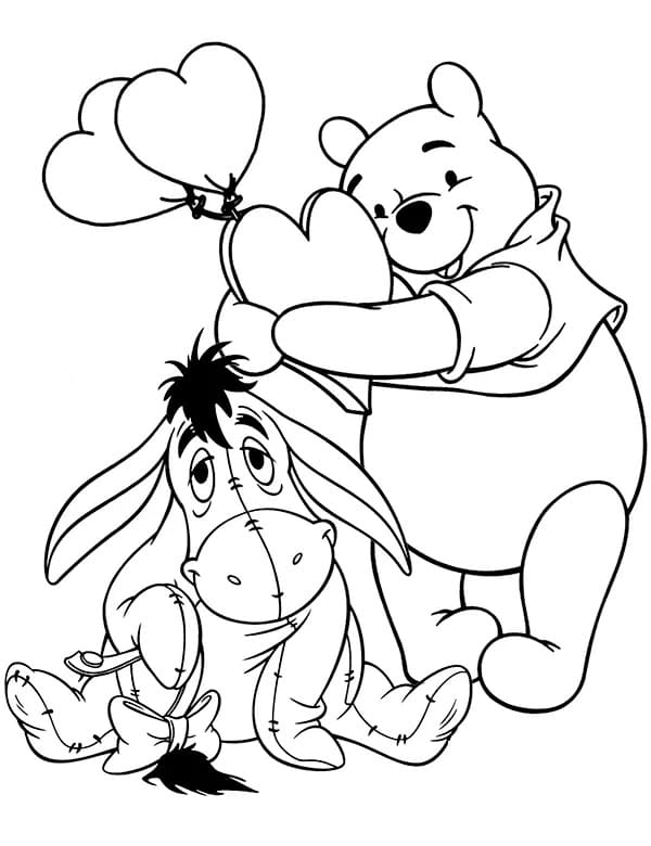 Winnie Puuh gratis Druckvorlage ausmalbilder