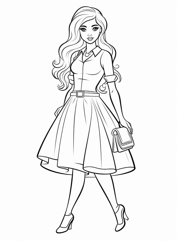 Wundervolle Barbie ausmalbilder