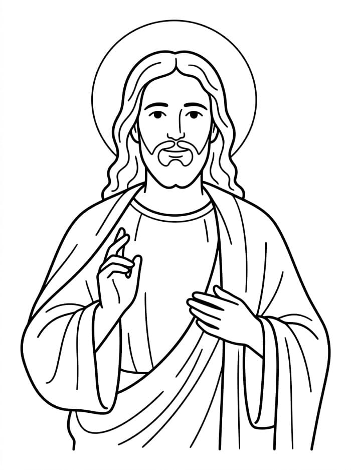Wundervoller Jesus ausmalbilder