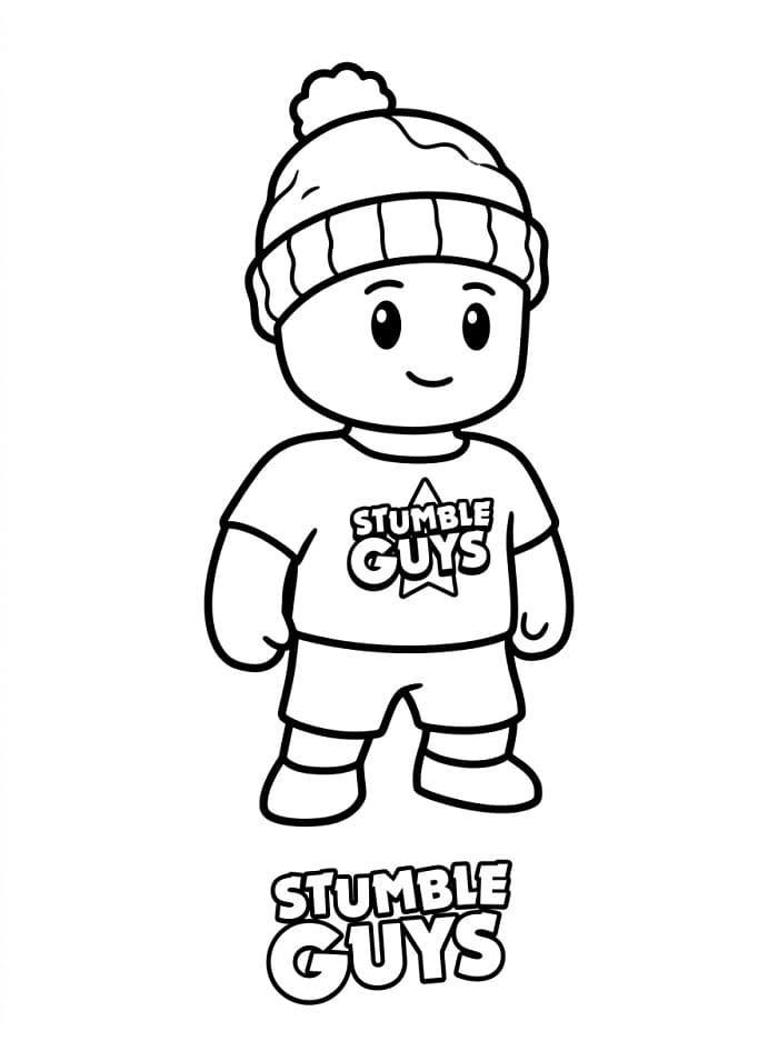 Leichte Stumble Guys ausmalbilder